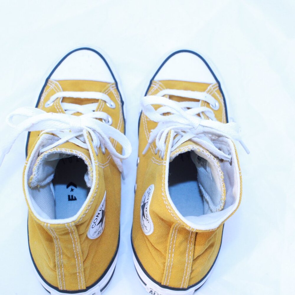 Converse Chuck Taylor Unisex M4 W6 Saffron Yellow High Top Sneakers - 168573F - Picture 9 of 10